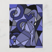 AB - Abstrakt Art Elephant Postkarte (Vorderseite)