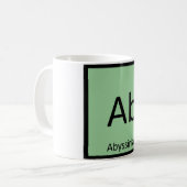 Ab - Abyssinian Chemistry Periodic Table Element Kaffeetasse (Vorderseite Links)