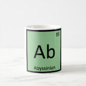 Ab - Abyssinian Chemistry Periodic Table Element Kaffeetasse (Mittel)
