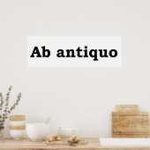 Ab antiquo poster (Küche)