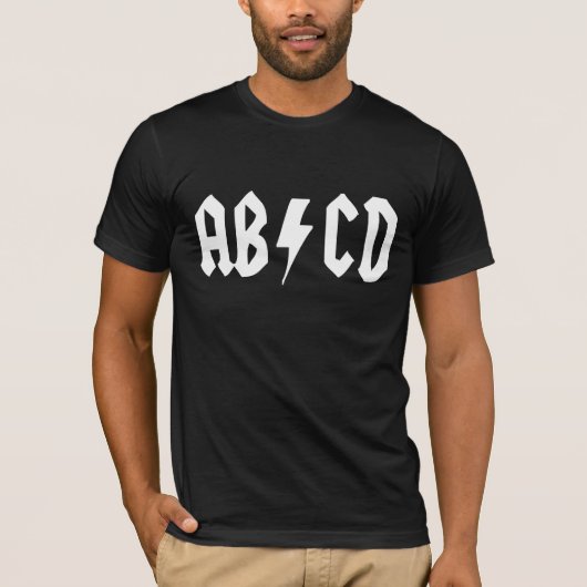 AB - CD T-Shirt (Vorderseite)