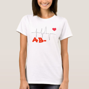 AB- Funky Blutgruppe Herzfrequenz Top