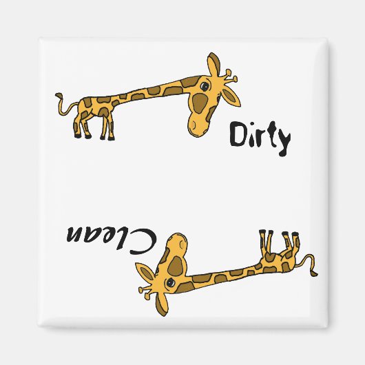 AB - Funny Giraffe Geschirrspüler Magnet (Vorne)