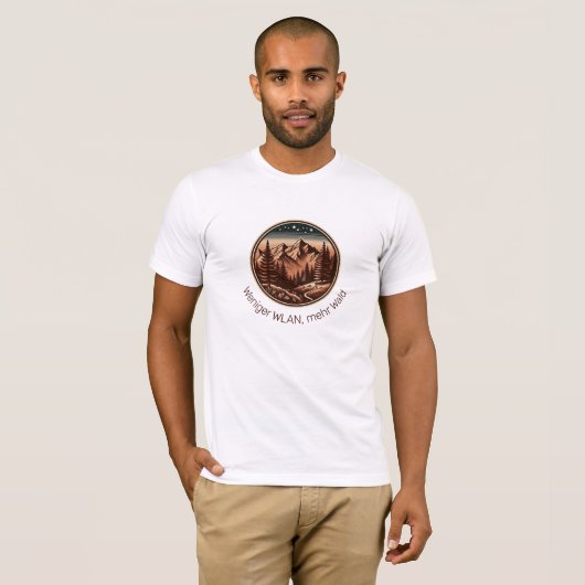 Ab in die Berge - Natur & Wanderlust T-Shirt (Vorne ganz)