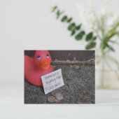 Ab in die Enten Postkarte (Stehend Vorderseite)