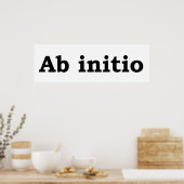 Ab initio poster (Küche)