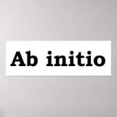 Ab initio poster (Vorne)