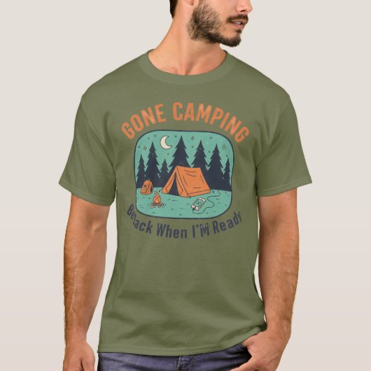 Ab ins Zelt T-Shirt (Vorderseite)