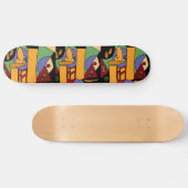 AB, lustiger Dackel-KunstSkateboard Skateboard (Horizontal)