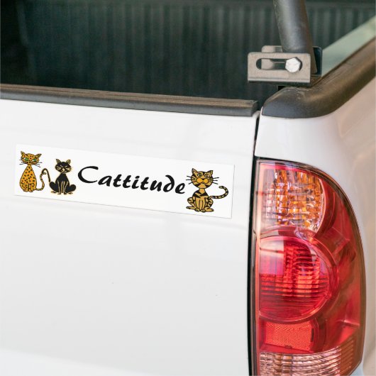 AB, lustiger Katzen Cattitude Autoaufkleber (Auf Lkw)