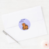 AB - Niedliche Funny Cat Book Sticker (Umschlag)