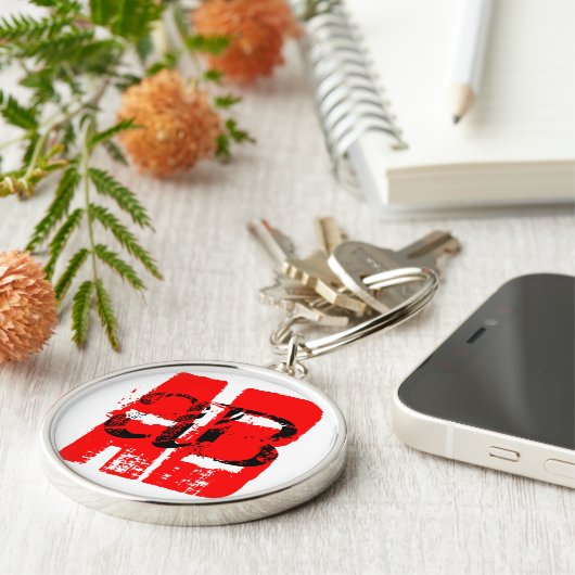 AB - runder Schlüsselanhänger des Bluttyps (Seite)