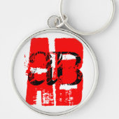 AB - runder Schlüsselanhänger des Bluttyps (Vorne)