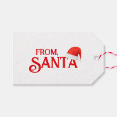 Ab Santa Gift Tag Geschenkanhänger (Vorderseite (Horizontal))