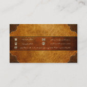 AB und BA Leather Monogram Visitenkarte (Rückseite)