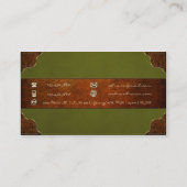 AB und BA Leather Monogram Visitenkarte (Rückseite)