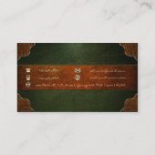 AB und BA Leather Monogram Visitenkarte (Rückseite)