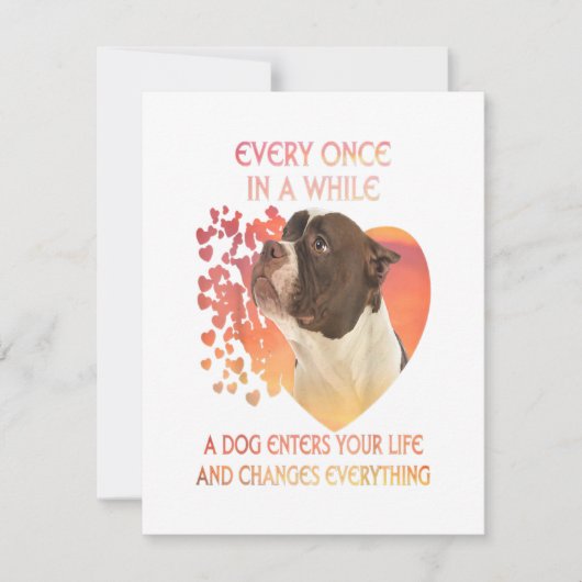 Ab und zu betritt ein Hund das Leben Einladung (Vorderseite)