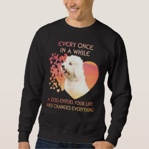 Ab und zu betritt man ein Coton de Tulear Sweatshirt