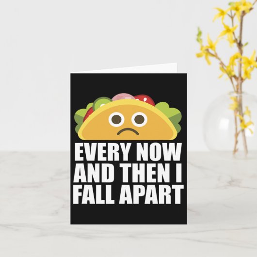 Ab und zu bin ich von Taco total begeistert Karte (Gelbe Blume)