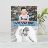 Ab und zu fotografiert Junge, Sohn, der Vater ist Karte (Stehend Vorderseite)