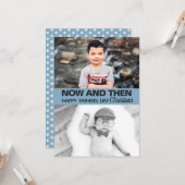 Ab und zu fotografiert Junge, Sohn, der Vater ist  Karte (Vorderseite/Rückseite Beispiel)