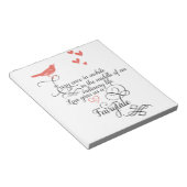 Ab und zu in einem normalen Leben. Notizblock (angewinkelt)