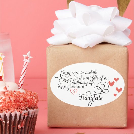 Ab und zu in einem normalen Leben. Ovaler Aufkleber (Party)