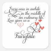 Ab und zu in einem normalen Leben. Quadratischer Aufkleber (Vorderseite)