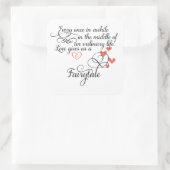 Ab und zu in einem normalen Leben. Quadratischer Aufkleber (Tasche)