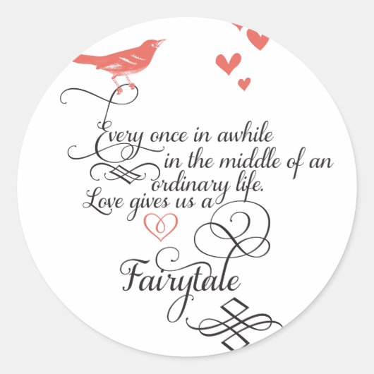 Ab und zu in einem normalen Leben. Runder Aufkleber (Vorderseite)