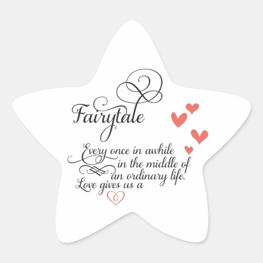 Ab und zu in einem normalen Leben. Stern-Aufkleber (Vorderseite)