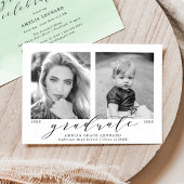 Ab und zu Mint Green Foto Graduation Party Einladung