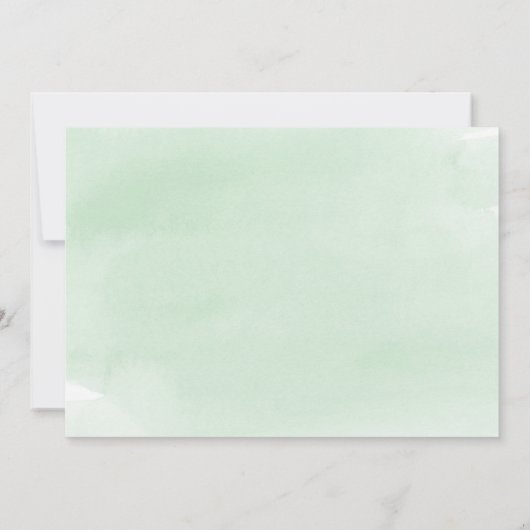 Ab und zu Minze Green Foto Abschluss Ankündigung (Rückseite)