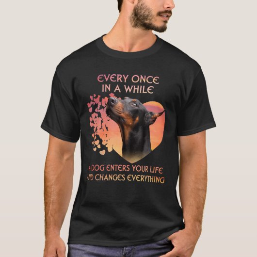 Ab und zu tritt ein Doberman Pinscher auf Y T-Shirt (Vorderseite)
