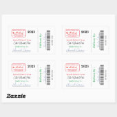 Ab Weihnachtsgeschenk Sonderlieferung Rechteckiger Aufkleber (Blatt)