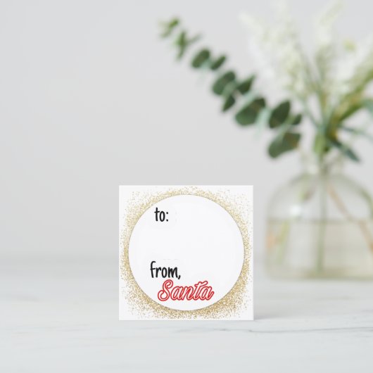 Ab Weihnachtsgeschenke Tags (Stehend Vorderseite)