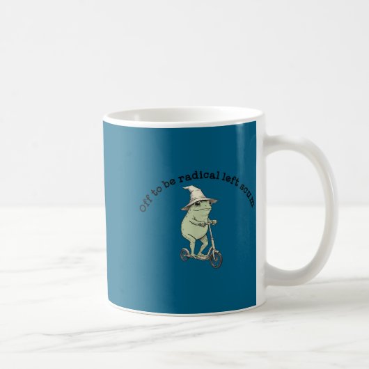 Ab zu radikalem linken Abschaum lustiger Frosch Ro Kaffeetasse (Rechts)