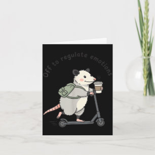 Ab zur Emotionsregulierung lustiger Opossum psychi Karte