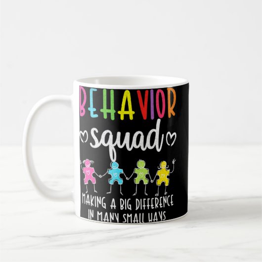 Aba Behavior Squad Angewandte Verhaltensanalyse-Cr Kaffeetasse (Links)