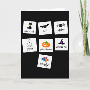 Aba Halloween Sonderpädagogik-Lehrer-Verhalten Y Karte