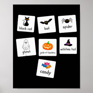 Aba Halloween Sonderpädagogik-Lehrer-Verhalten Y Poster