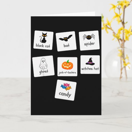 Aba Halloween Special Education Teacher Behavior Y Karte (Gelbe Blume)