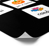 Aba Halloween Special Education Teacher Behavior Y Poster (Ecke)