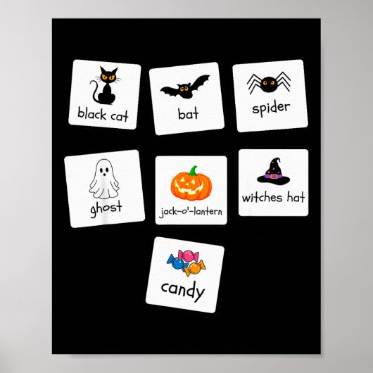 Aba Halloween Special Education Teacher Behavior Y Poster (Vorne)