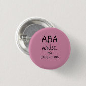 ABA ist Missbrauchs-Knopf Button (Vorne & Hinten)