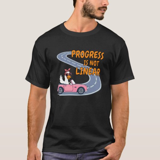 ABA SPED Lehrer Autismus Dummer Gans Fortschritt I T-Shirt (Vorderseite)