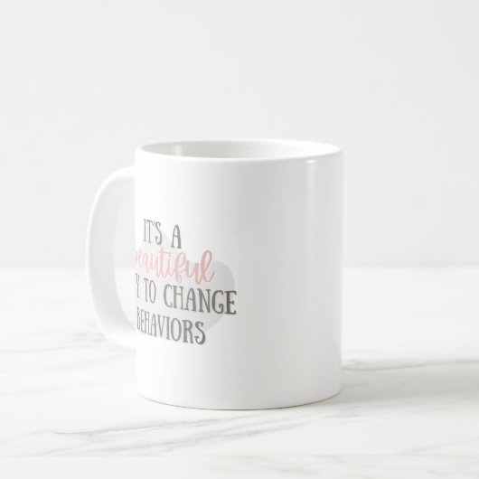 ABA-Tasse, Verhaltensanalyse-Geschenk, ABA-Geschen Kaffeetasse (Vorderseite Links)