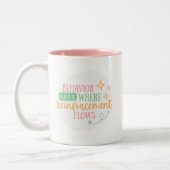 ABA-Tasse, Verhaltensanalyse-Tasse, ABA-Geschenk Zweifarbige Tasse (Links)