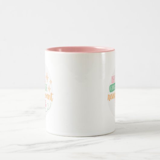 ABA-Tasse, Verhaltensanalyse-Tasse, ABA-Geschenk Zweifarbige Tasse (Mittel)